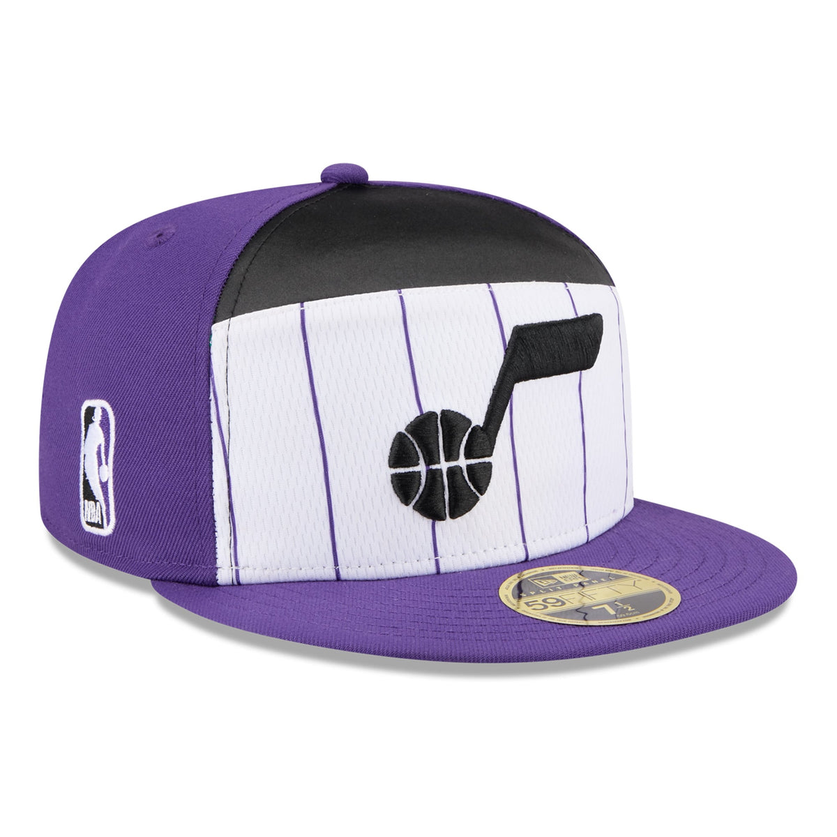 Men's Utah Jazz  New Era White/Purple 2025 NBA Tip Off Split Panel 59FIFTY Fitted Hat