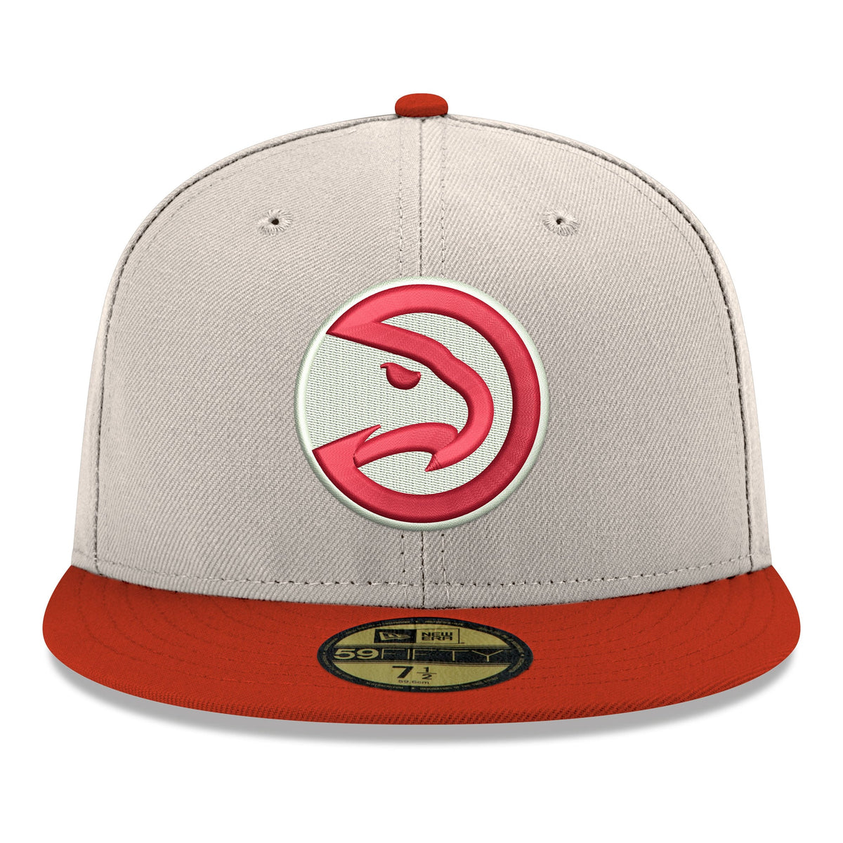 Men's Atlanta Hawks  New Era Gray/Red Chrome 59FIFTY Fitted Hat