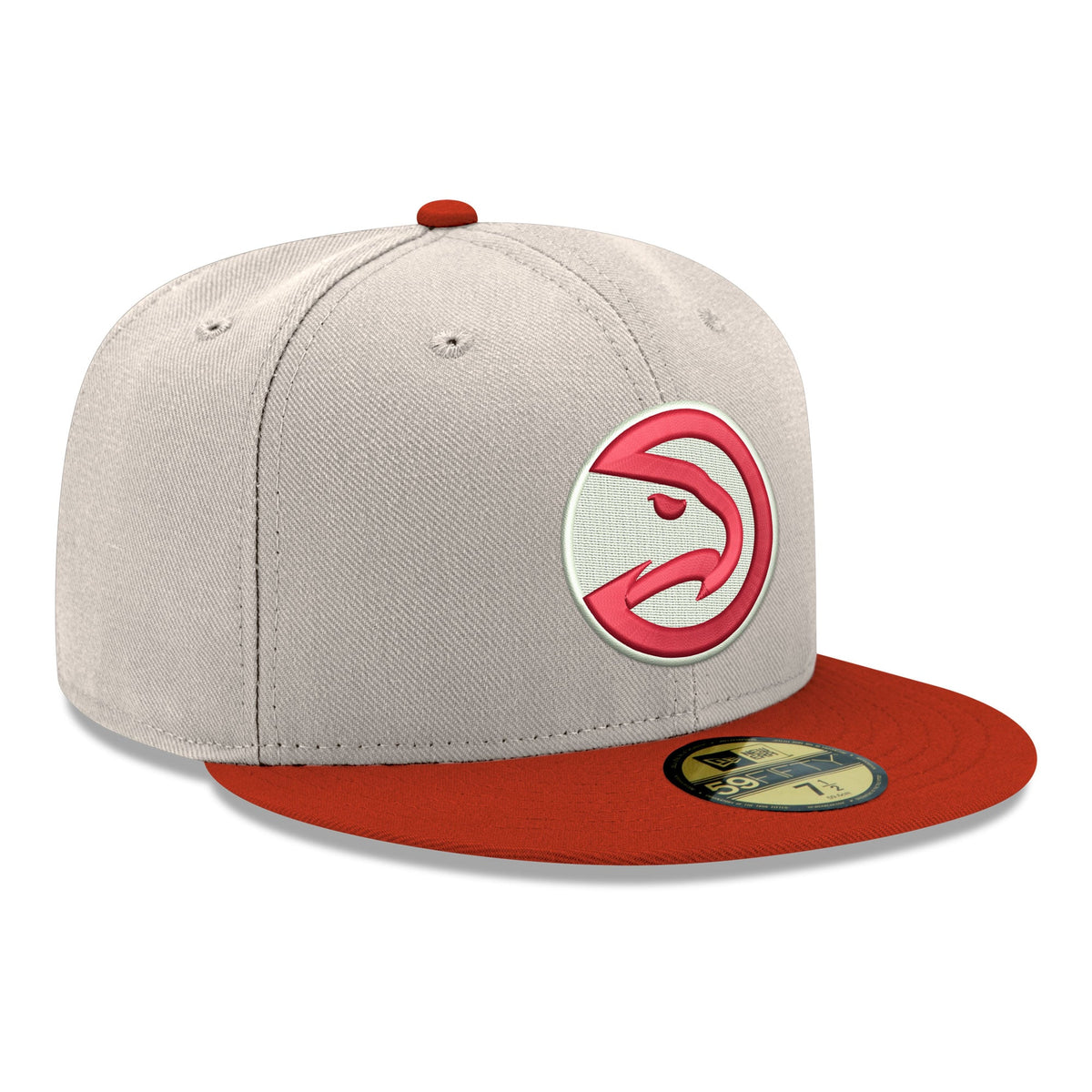 Men's Atlanta Hawks  New Era Gray/Red Chrome 59FIFTY Fitted Hat