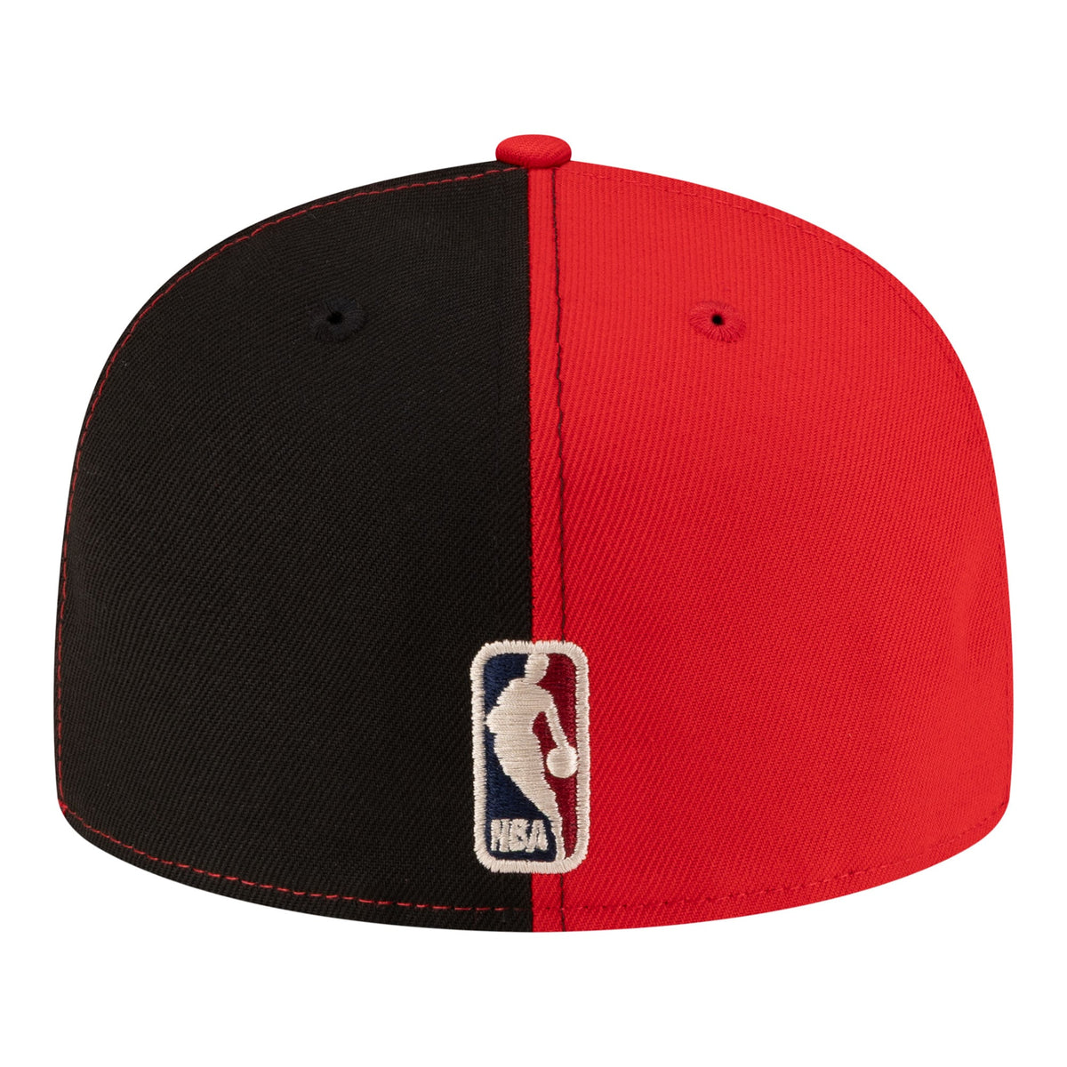 Men's Chicago Bulls  New Era Black/Red 80s Throwback Pinwheel 59FIFTY Fitted Hat