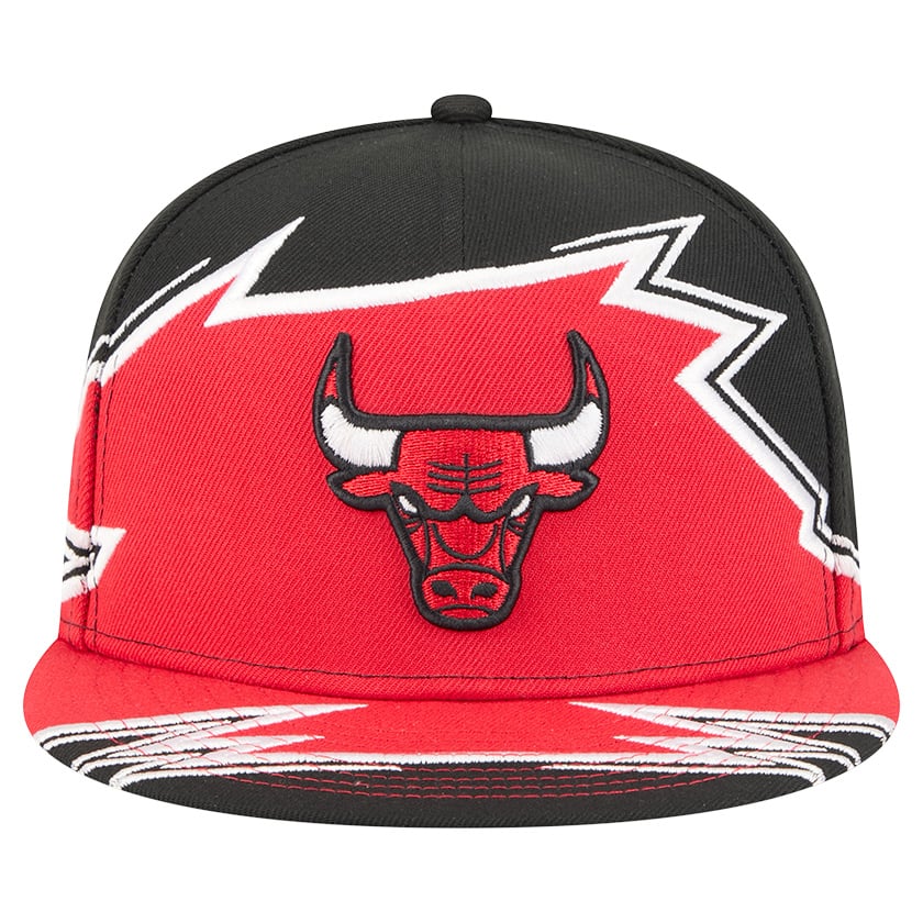 Men's Chicago Bulls New Era Black/Red Break 59FIFTY Fitted Hat