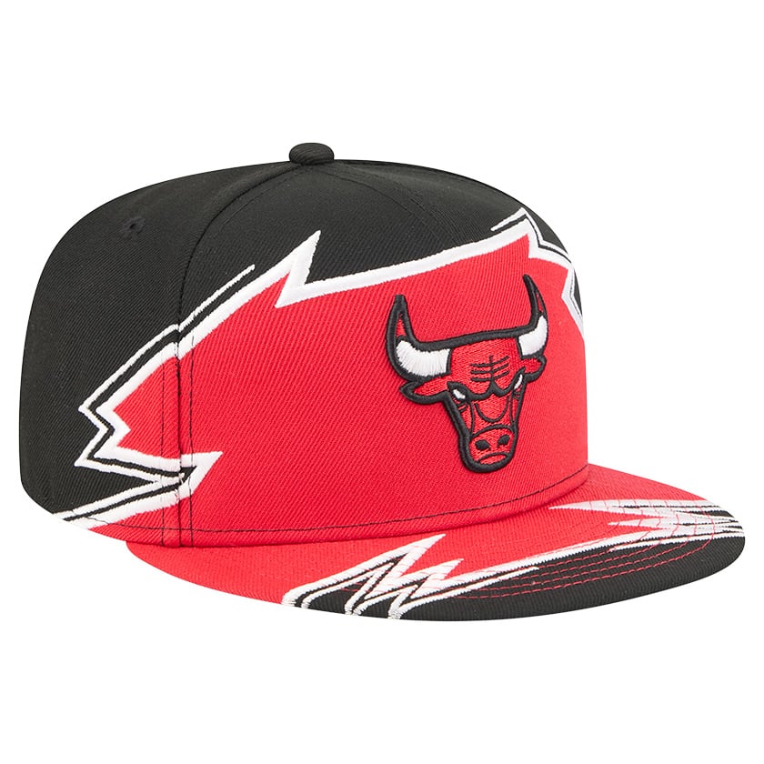 Men's Chicago Bulls New Era Black/Red Break 59FIFTY Fitted Hat