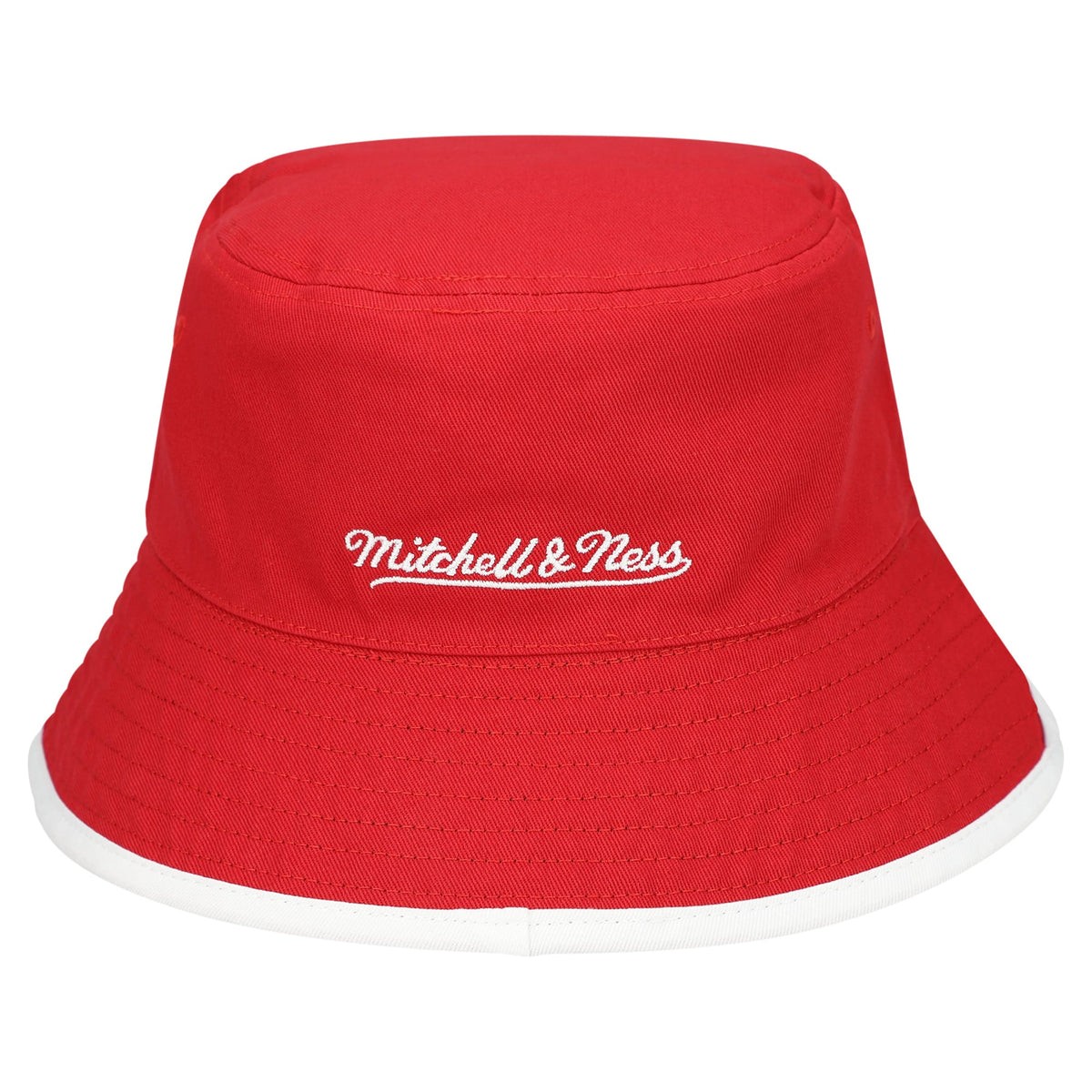 Men's Chicago Bulls Mitchell & Ness Black/Red Flip It Reversible Bucket Hat