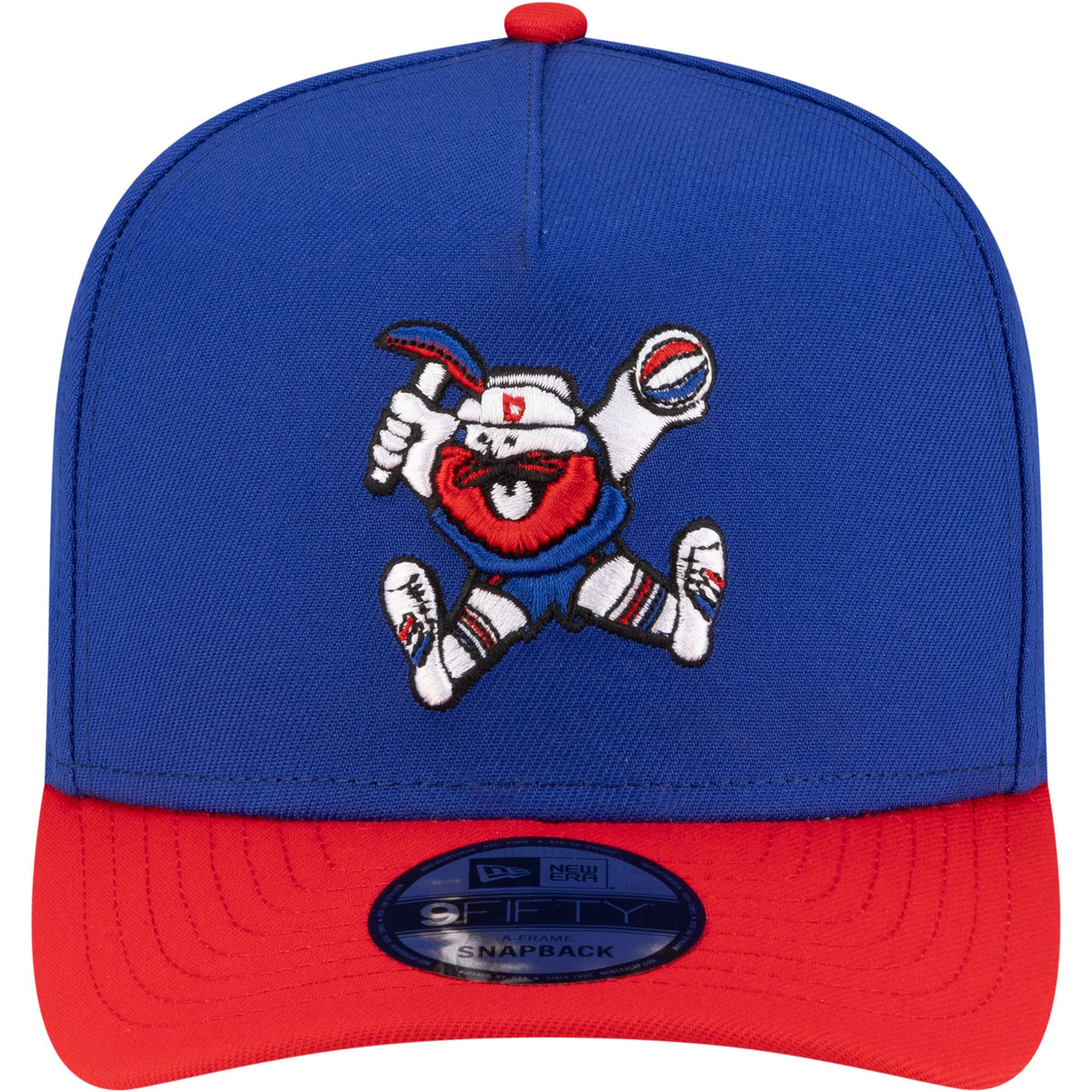 Men's Denver Nuggets  New Era Royal/Red 80s Throwback A-Frame 9FIFTY Snapback Hat