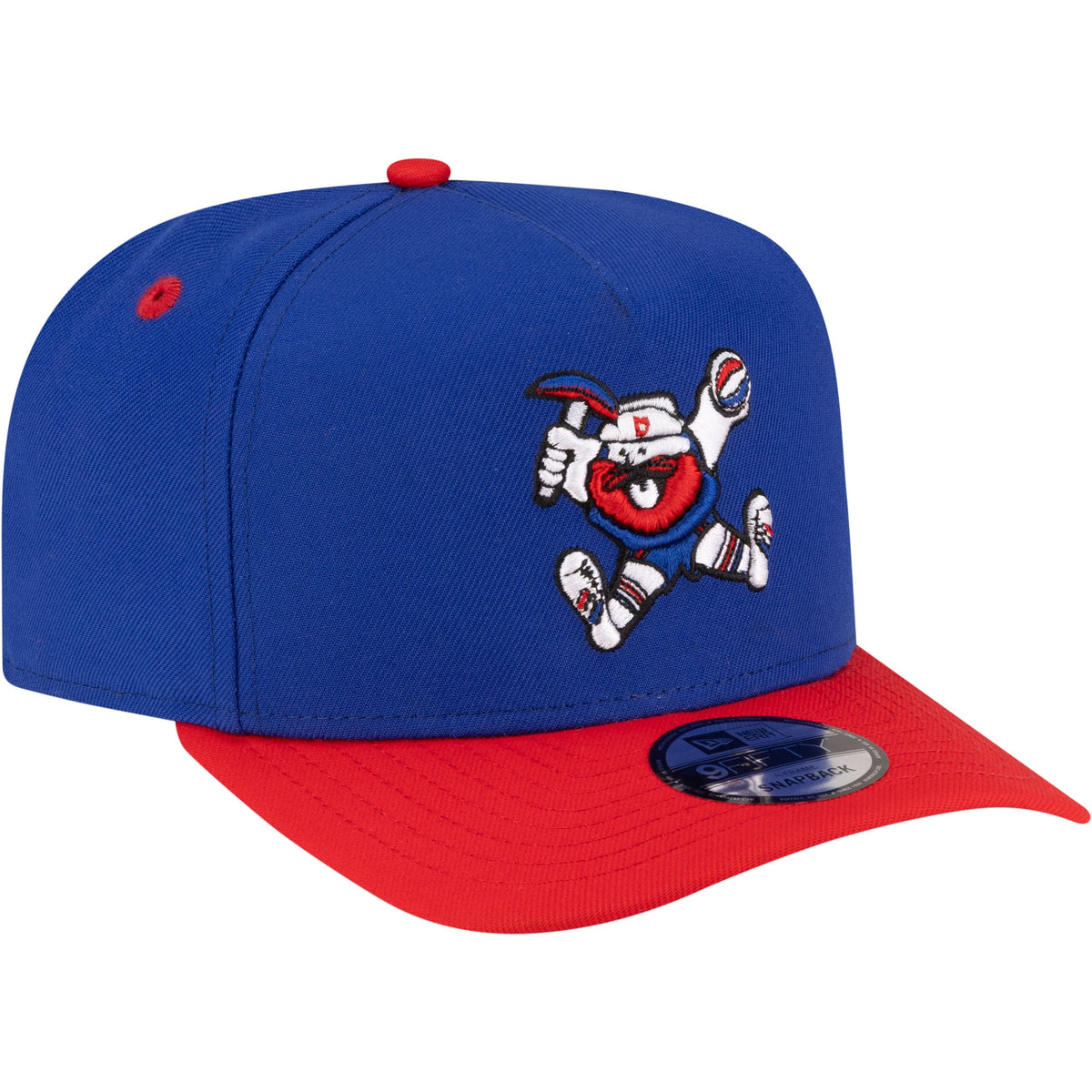 Men's Denver Nuggets  New Era Royal/Red 80s Throwback A-Frame 9FIFTY Snapback Hat