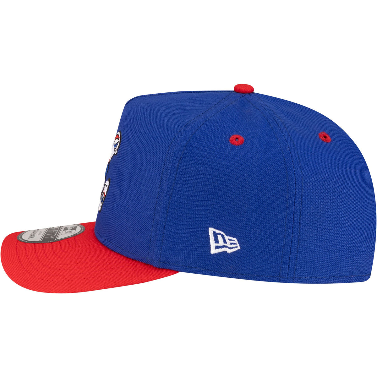 Men's Denver Nuggets  New Era Royal/Red 80s Throwback A-Frame 9FIFTY Snapback Hat