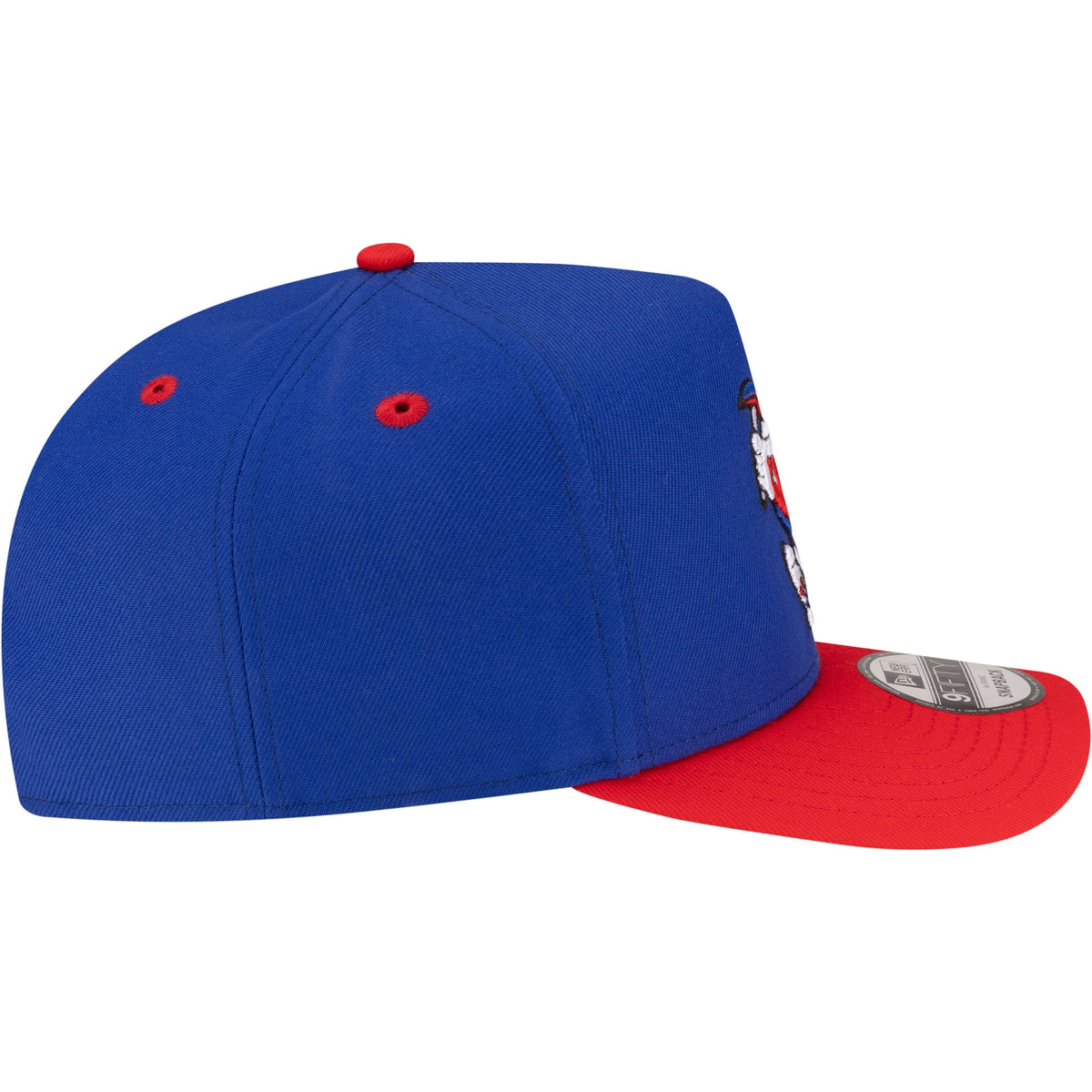 Men's Denver Nuggets  New Era Royal/Red 80s Throwback A-Frame 9FIFTY Snapback Hat