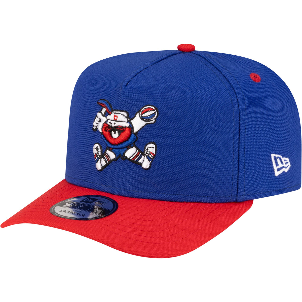 Men's Denver Nuggets  New Era Royal/Red 80s Throwback A-Frame 9FIFTY Snapback Hat