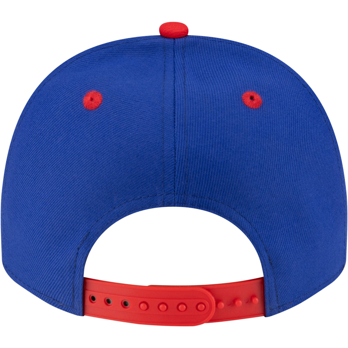 Men's Detroit Pistons  New Era Blue/Red 80s Throwback A-Frame 9FIFTY Snapback Hat