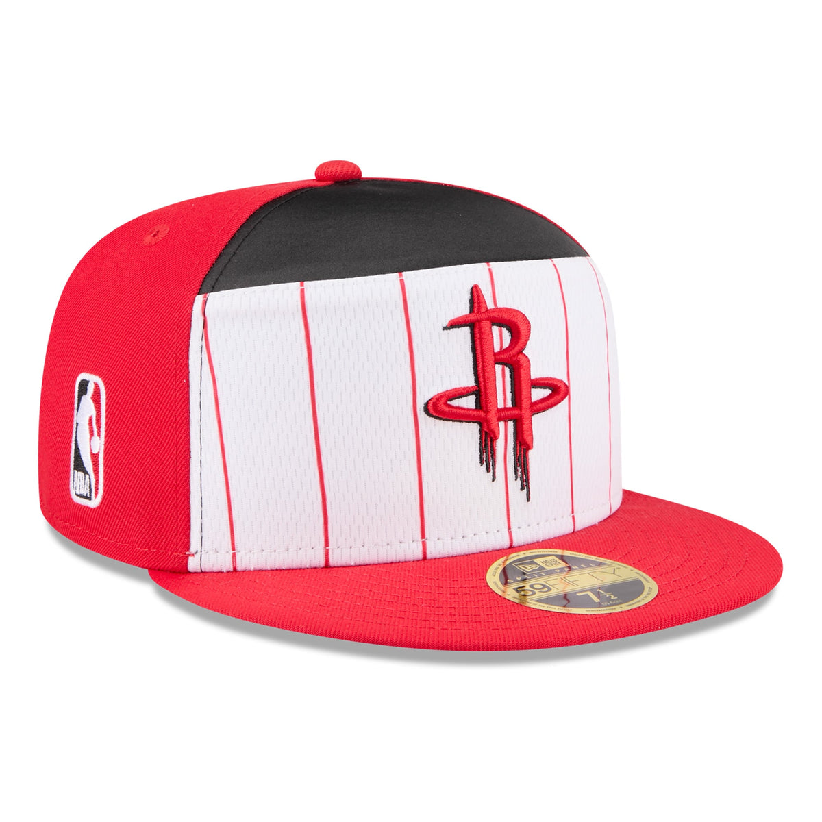 Men's Houston Rockets  New Era White/Red 2025 NBA Tip Off Split Panel 59FIFTY Fitted Hat