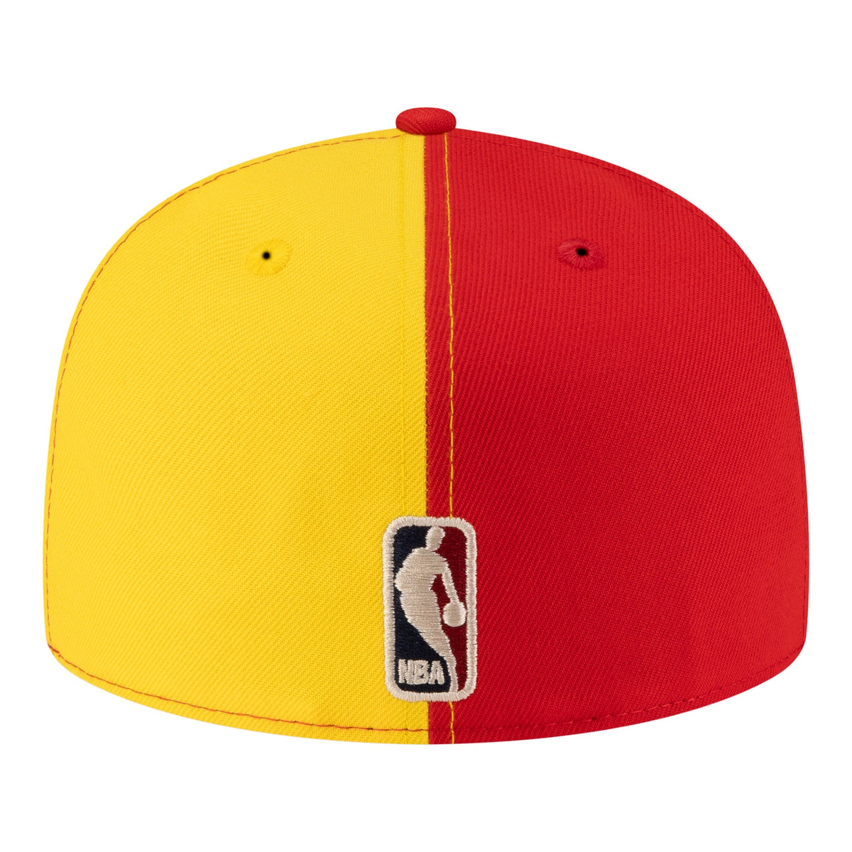 Men's Houston Rockets  New Era Gold/Red 80s Throwback Pinwheel 59FIFTY Fitted Hat