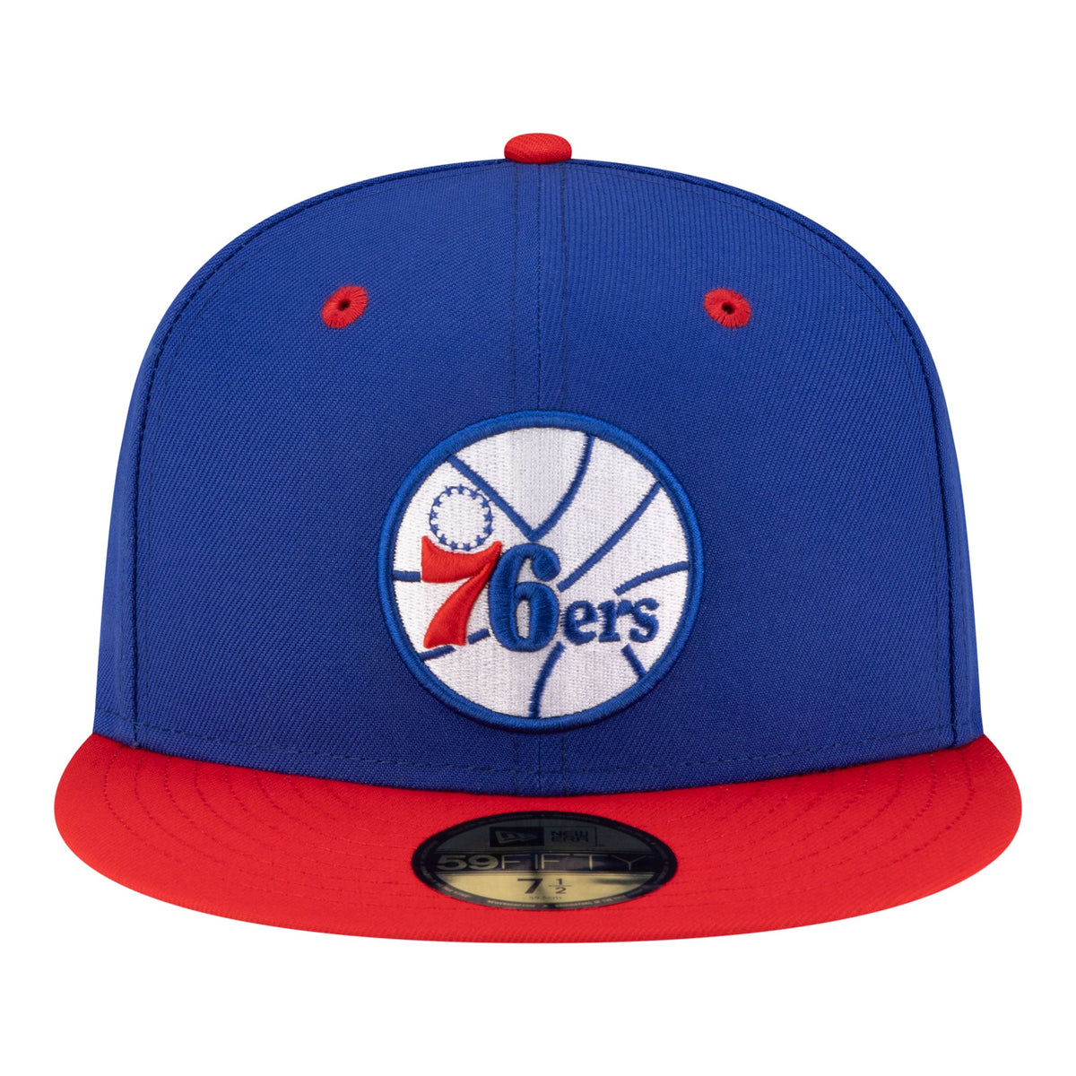 Men's Philadelphia 76ers  New Era Royal/Red 80s Throwback 59FIFTY Fitted Hat