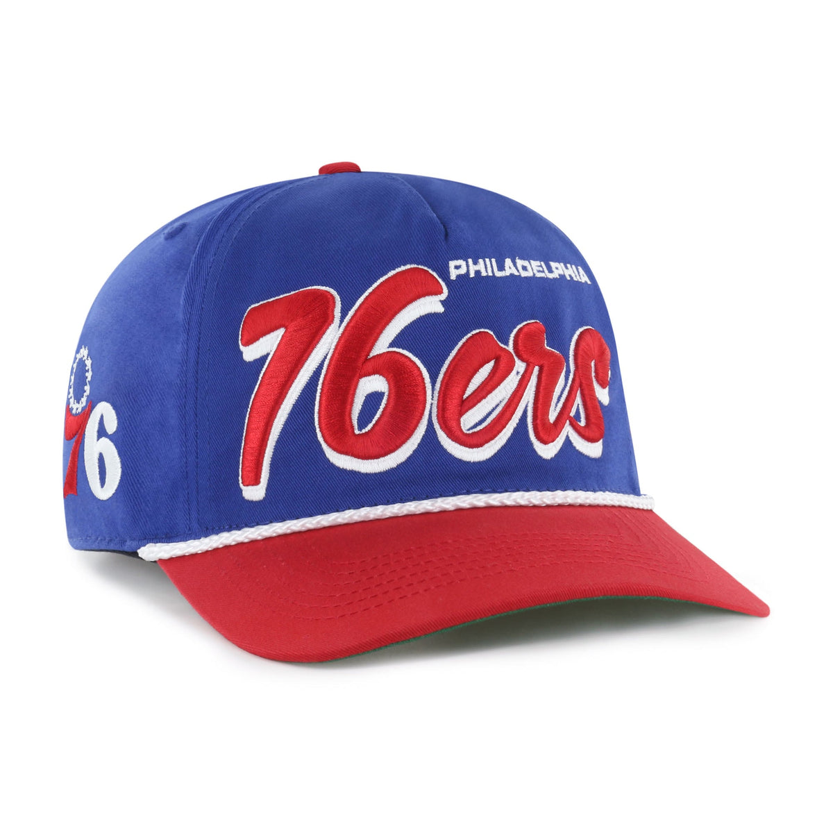 Men's Philadelphia 76ers '47 Royal/Red Dropshadow Rope Hitch Adjustable Hat