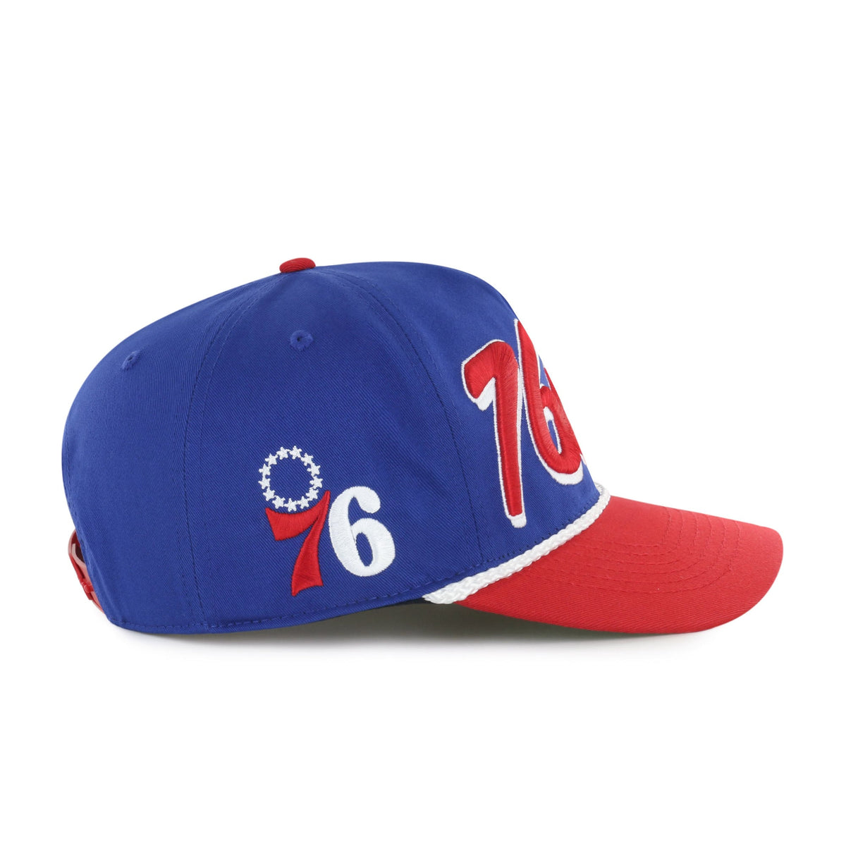 Men's Philadelphia 76ers '47 Royal/Red Dropshadow Rope Hitch Adjustable Hat