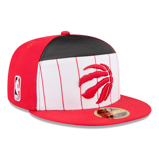 Men's Toronto Raptors  New Era White/Red 2025 NBA Tip Off Split Panel 59FIFTY Fitted Hat