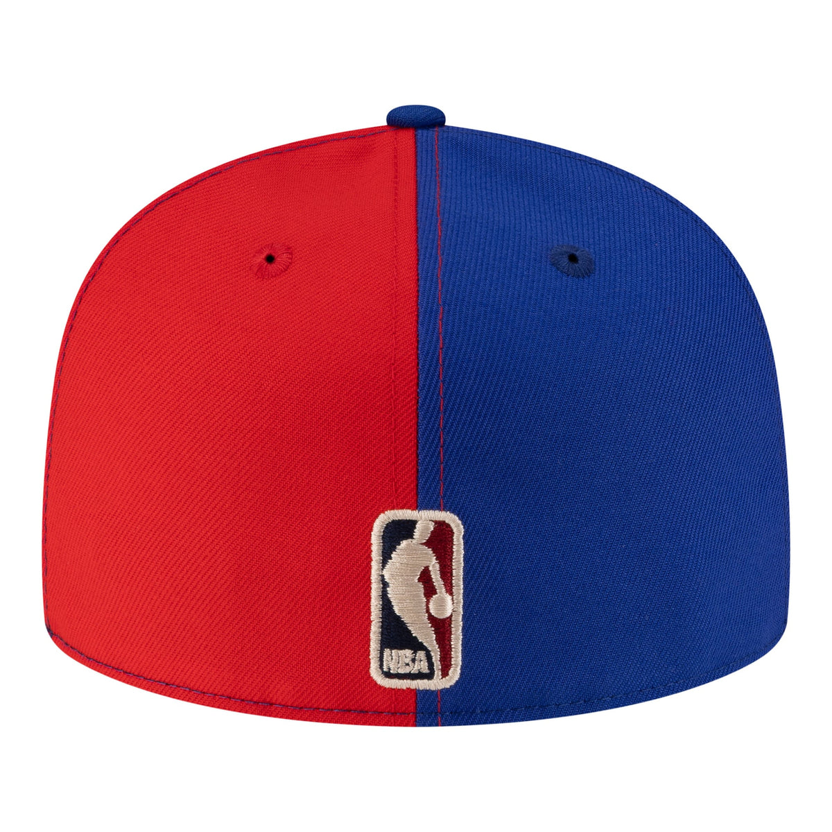 Men's Denver Nuggets  New Era Red/Royal 80s Throwback Pinwheel 59FIFTY Fitted Hat