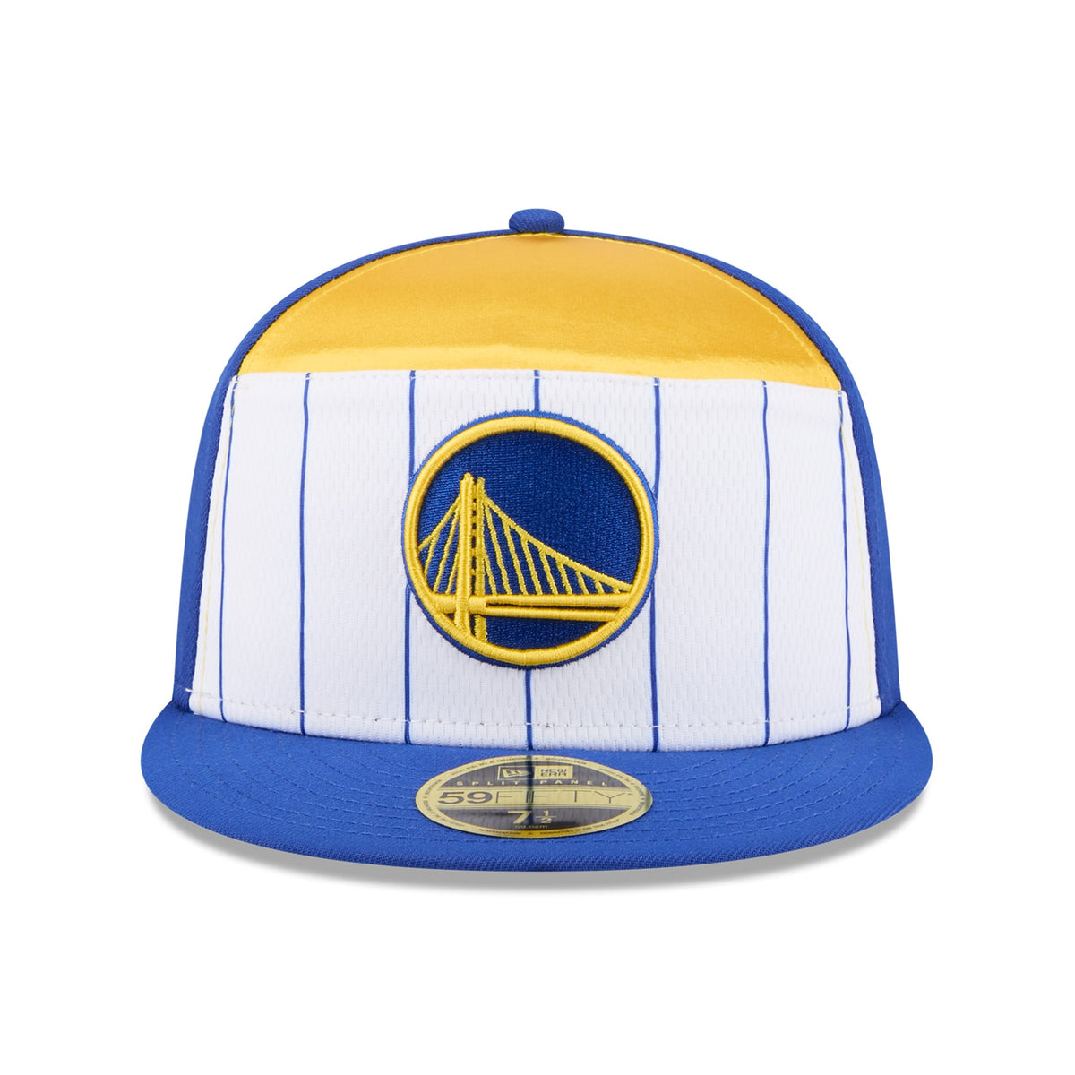 Men's Golden State Warriors  New Era White/Royal 2025 NBA Tip Off Split Panel 59FIFTY Fitted Hat