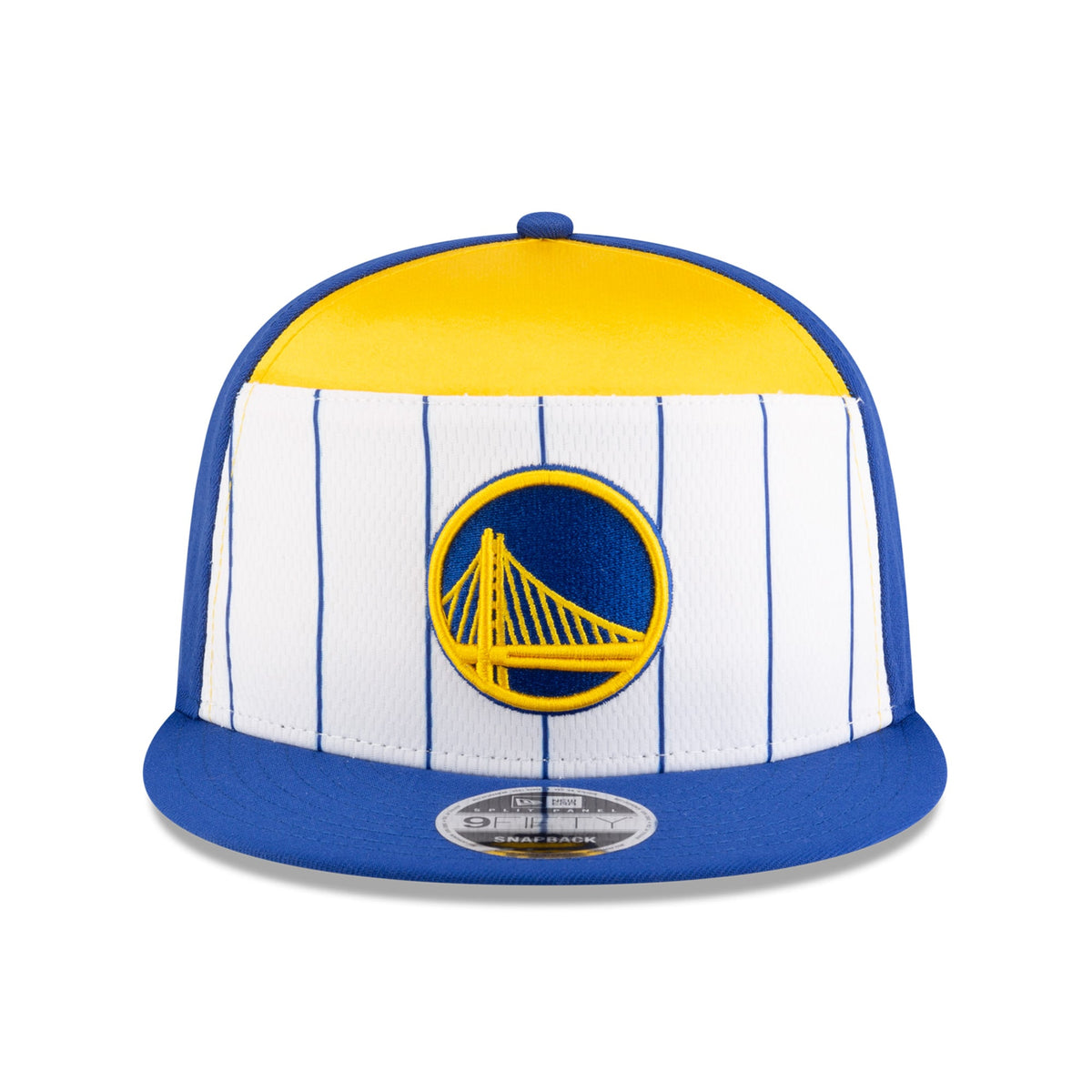 Men's Golden State Warriors  New Era White/Royal 2025 NBA Tip Off Split Panel 9FIFTY Snapback Hat
