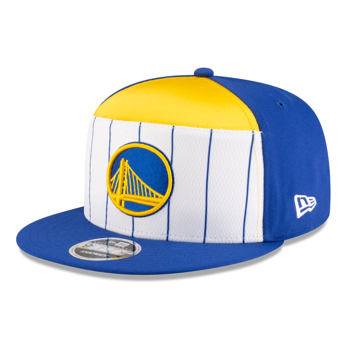 Men's Golden State Warriors  New Era White/Royal 2025 NBA Tip Off Split Panel 9FIFTY Snapback Hat