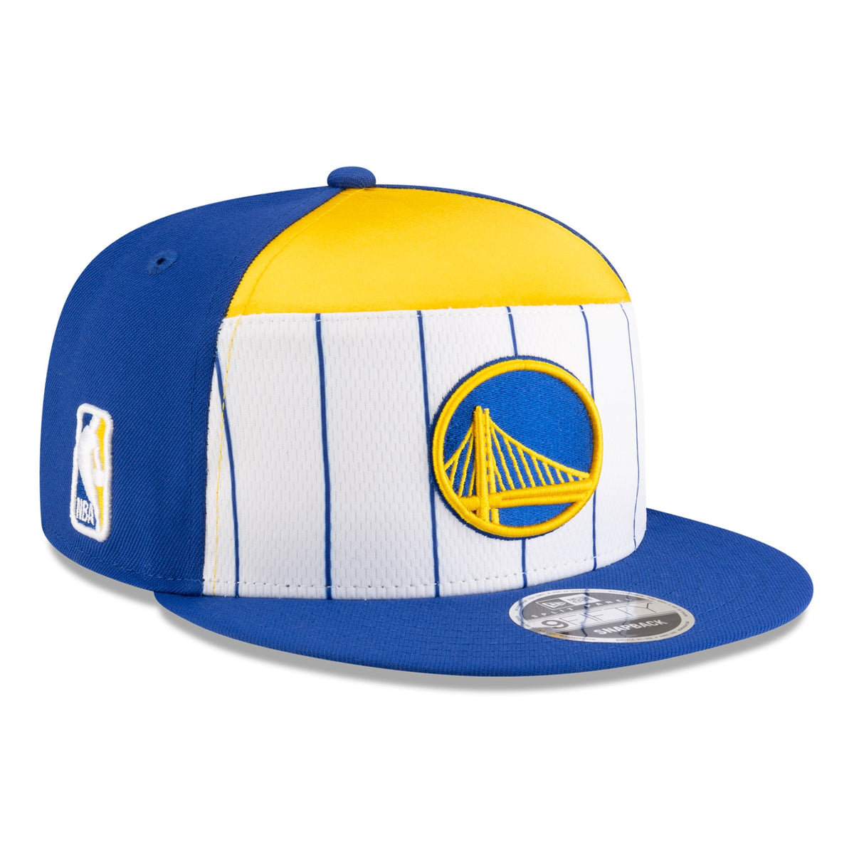 Men's Golden State Warriors  New Era White/Royal 2025 NBA Tip Off Split Panel 9FIFTY Snapback Hat