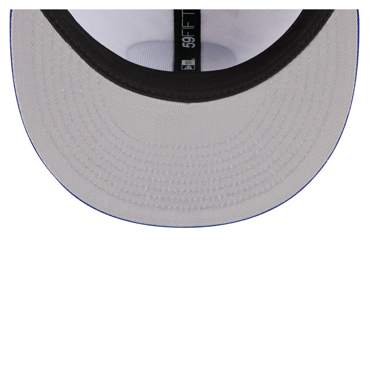 Men's Golden State Warriors  New Era White/Royal Repeat 59Fifty Fitted Hat