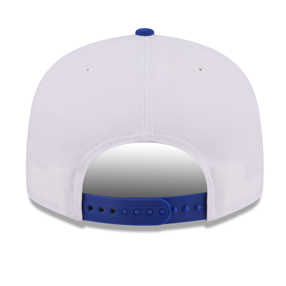 Men's Golden State Warriors New Era White/Royal Retro Swoop 9FIFTY Snapback Hat