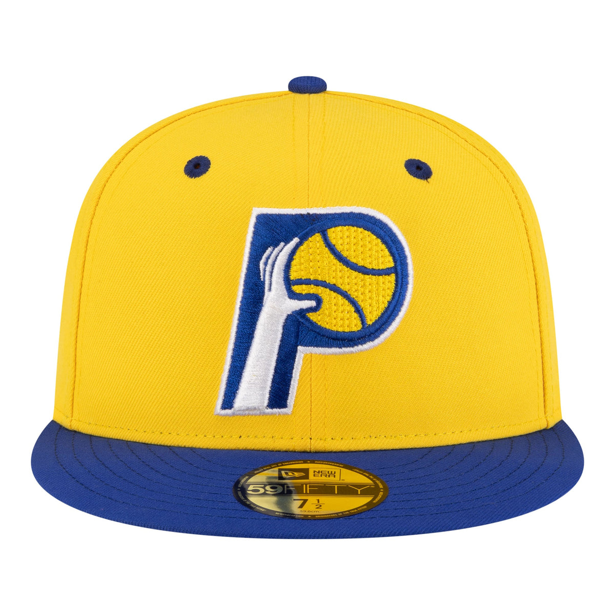 Men's Indiana Pacers  New Era Gold/Royal 80s Throwback 59FIFTY Fitted Hat