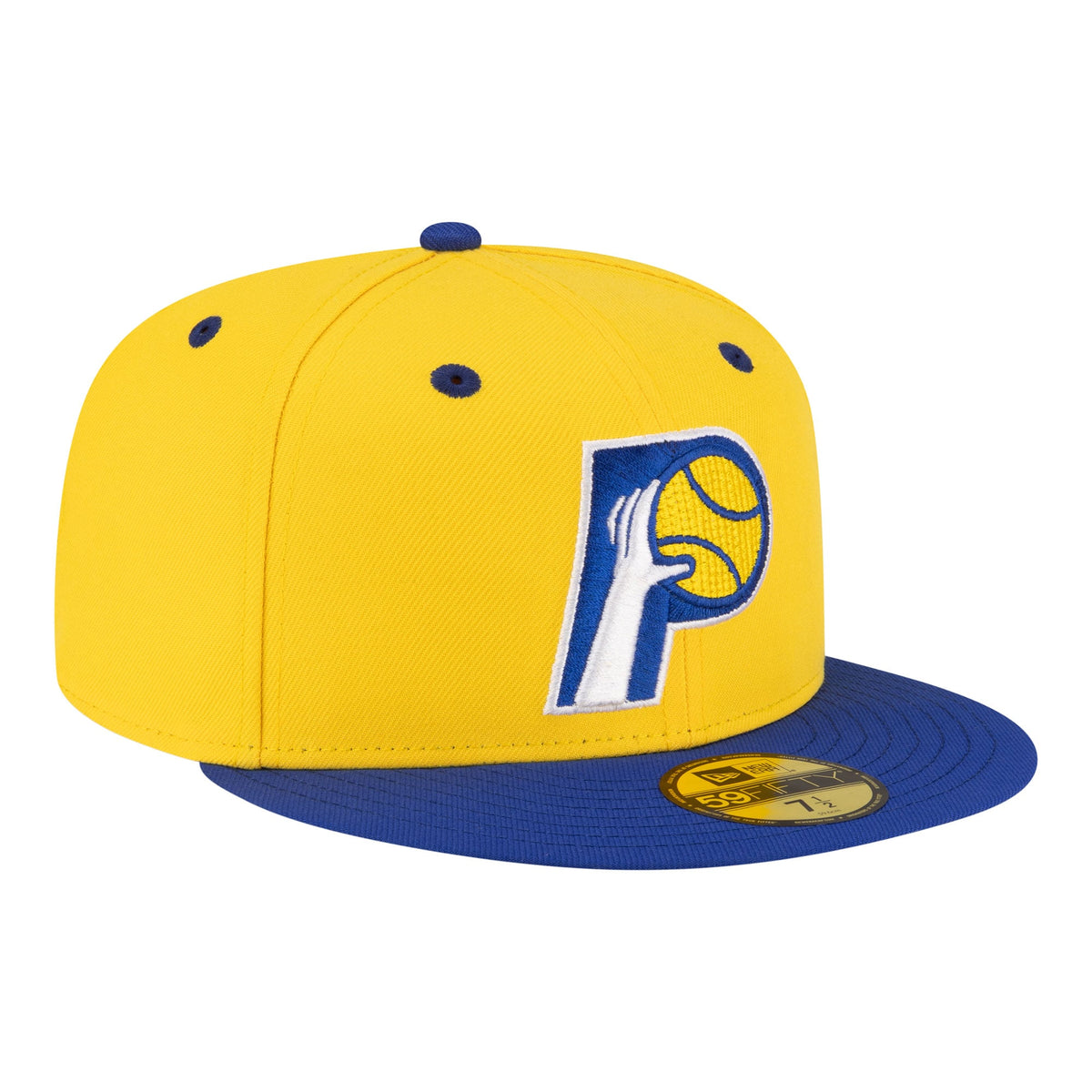Men's Indiana Pacers  New Era Gold/Royal 80s Throwback 59FIFTY Fitted Hat
