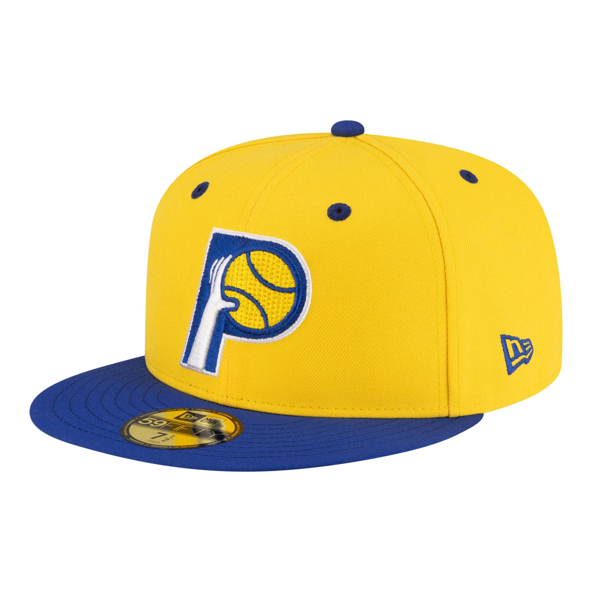 Men's Indiana Pacers  New Era Gold/Royal 80s Throwback 59FIFTY Fitted Hat