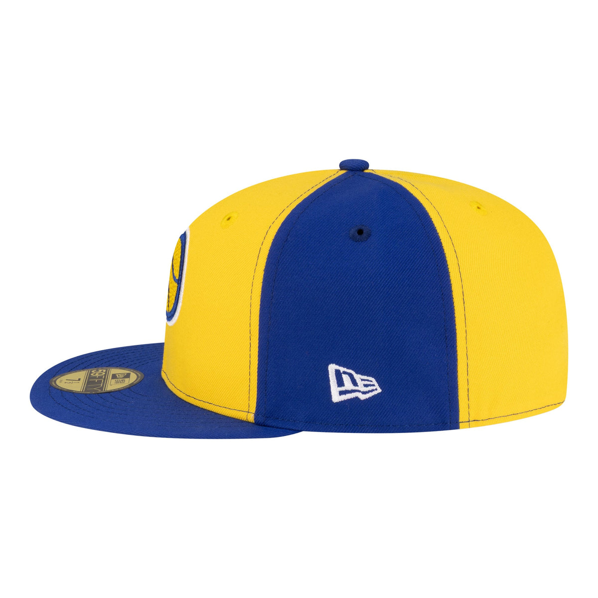 Men's Indiana Pacers  New Era Gold/Royal 80s Throwback Pinwheel 59FIFTY Fitted Hat