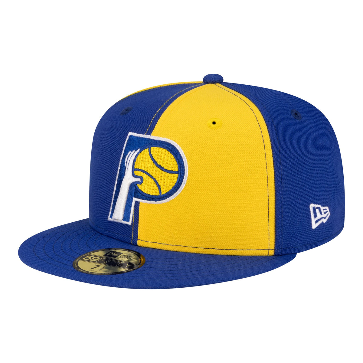 Men's Indiana Pacers  New Era Gold/Royal 80s Throwback Pinwheel 59FIFTY Fitted Hat