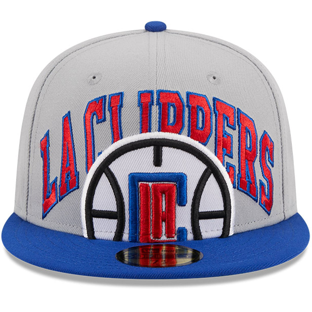 Men's LA Clippers New Era Gray/Royal Tip-Off Two-Tone 59FIFTY Fitted Hat