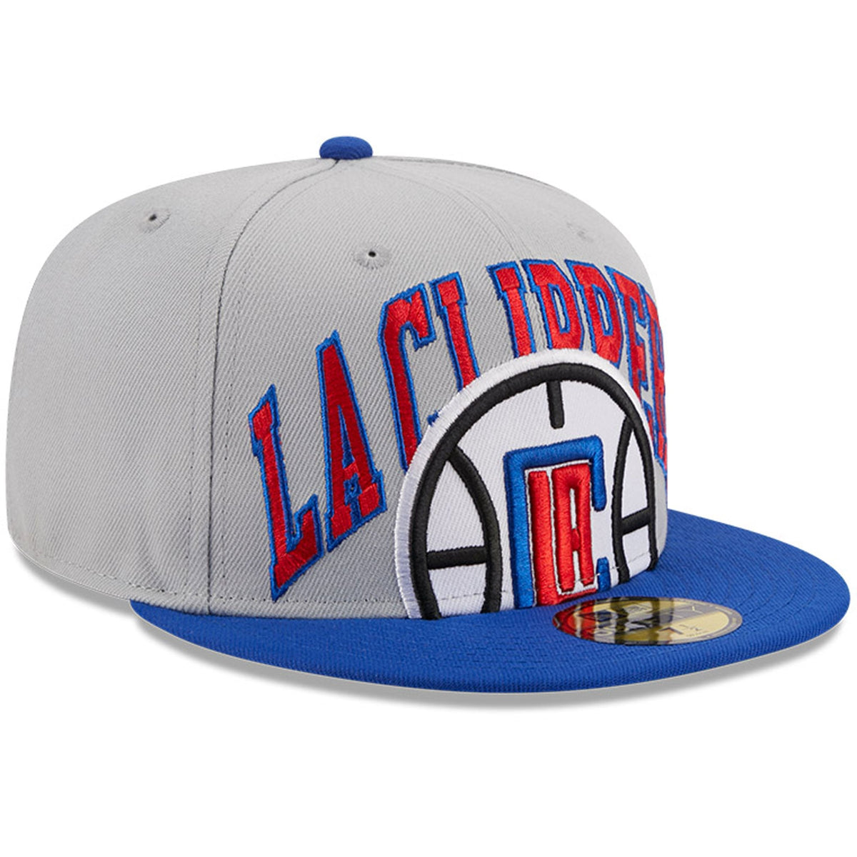 Men's LA Clippers New Era Gray/Royal Tip-Off Two-Tone 59FIFTY Fitted Hat