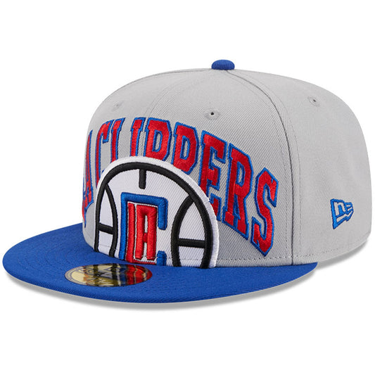 Men's LA Clippers New Era Gray/Royal Tip-Off Two-Tone 59FIFTY Fitted Hat