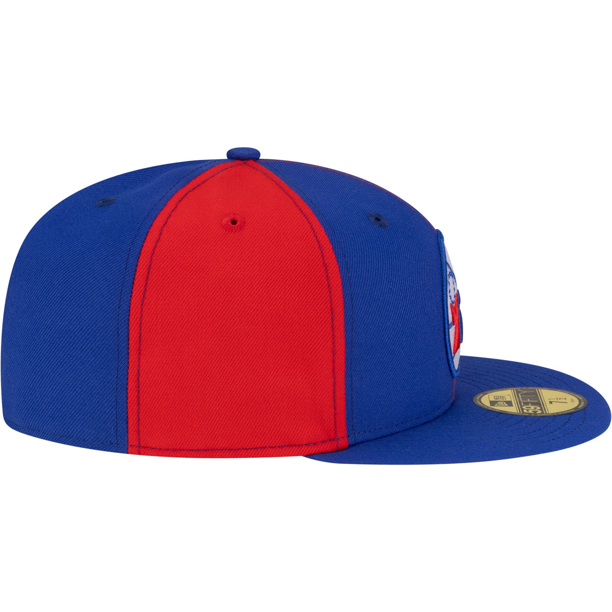 Men's Philadelphia 76ers  New Era Red/Royal 80s Throwback Pinwheel 59FIFTY Fitted Hat