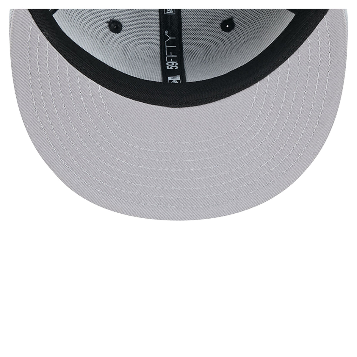 Men's San Antonio Spurs New Era Black/Silver 2-Tone 59FIFTY Fitted Hat