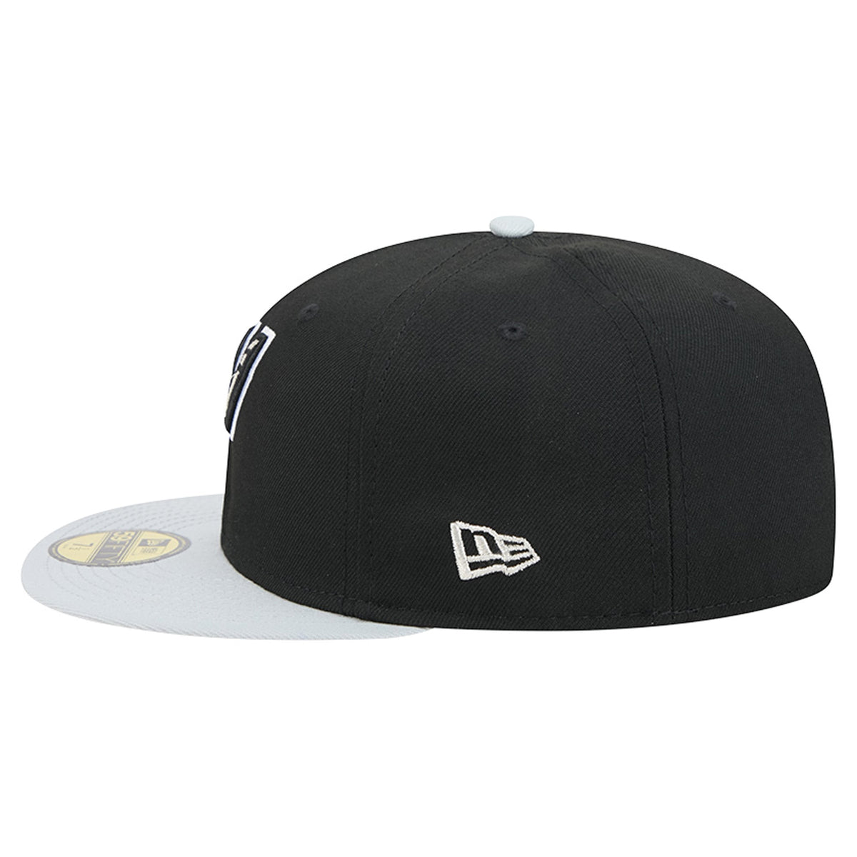 Men's San Antonio Spurs New Era Black/Silver 2-Tone 59FIFTY Fitted Hat