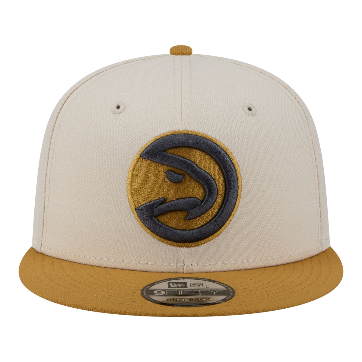 Men's Atlanta Hawks  New Era Cream/Tan Two-Tone Color Pack 9FIFTY Snapback Hat