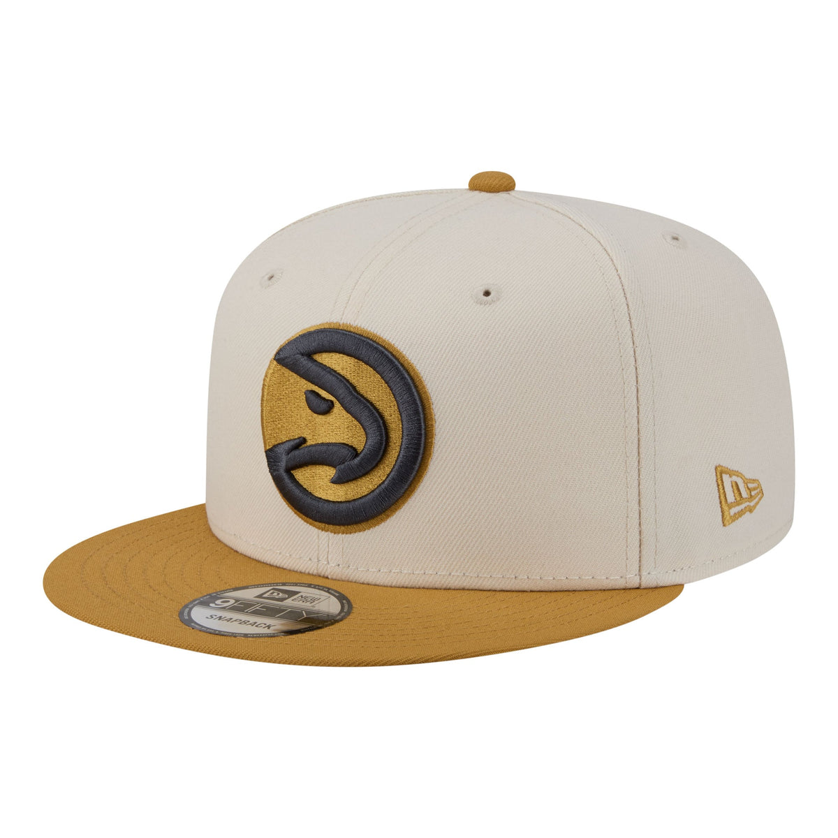 Men's Atlanta Hawks  New Era Cream/Tan Two-Tone Color Pack 9FIFTY Snapback Hat
