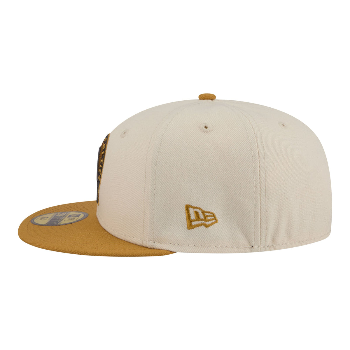 Men's Boston Celtics New Era Cream/Tan Two-Tone Color Pack 59FIFTY Fitted Hat