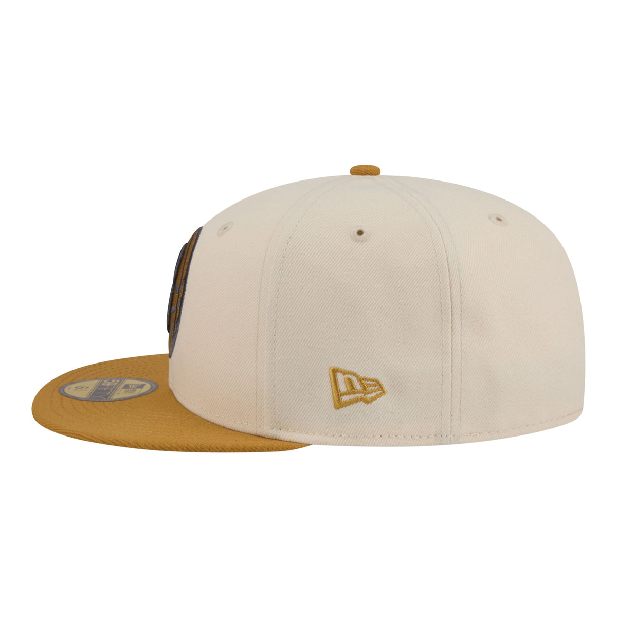 Men's Brooklyn Nets New Era Cream/Tan Two-Tone Color Pack 59FIFTY Fitted Hat