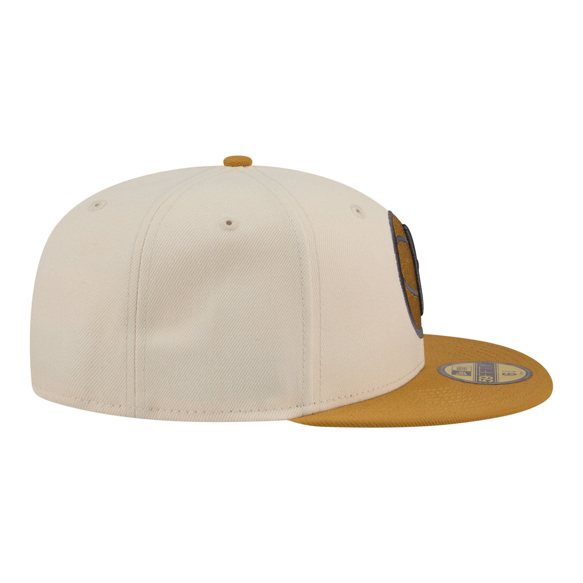 Men's Brooklyn Nets New Era Cream/Tan Two-Tone Color Pack 59FIFTY Fitted Hat