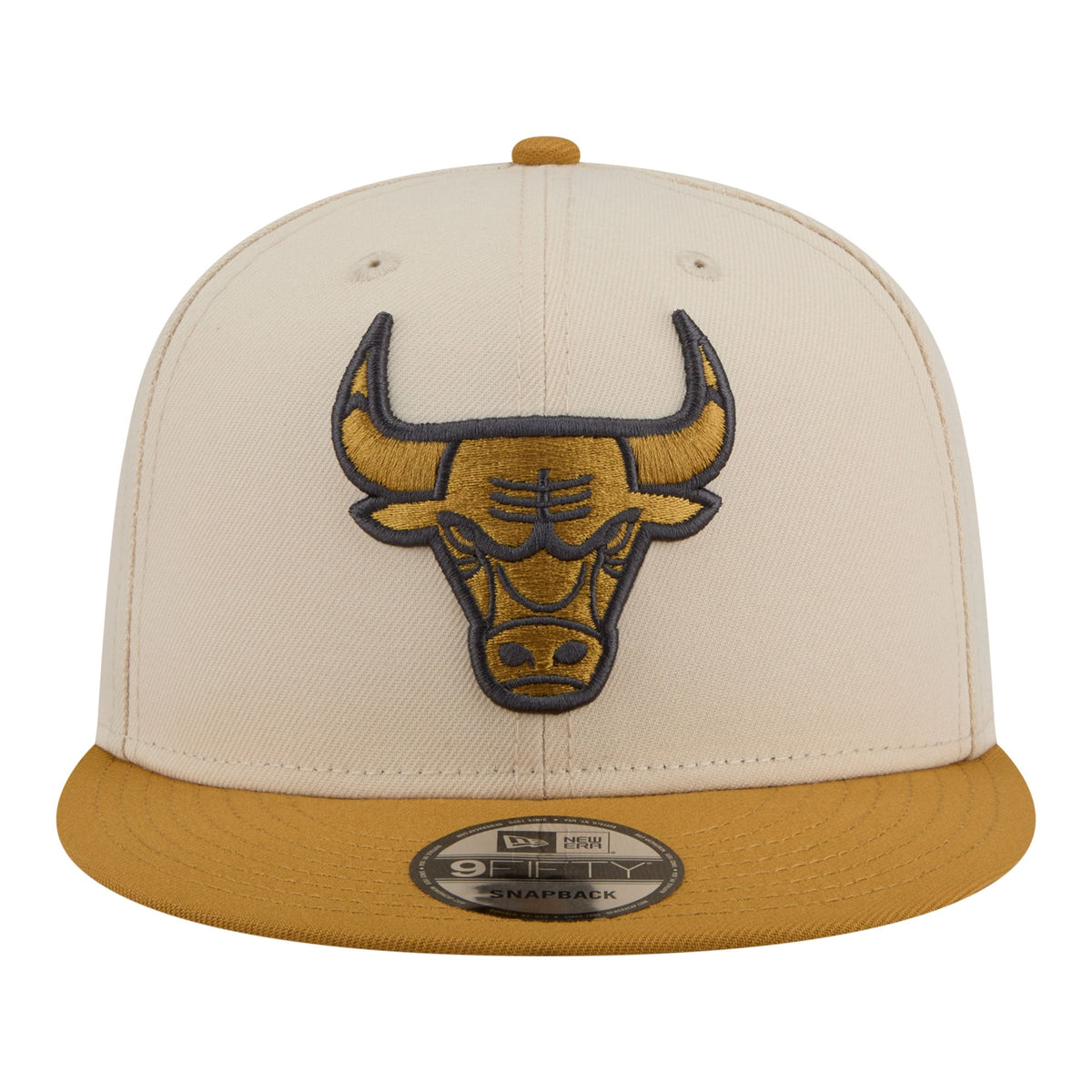 Men's Chicago Bulls  New Era Cream/Tan Two-Tone Color Pack 9FIFTY Snapback Hat