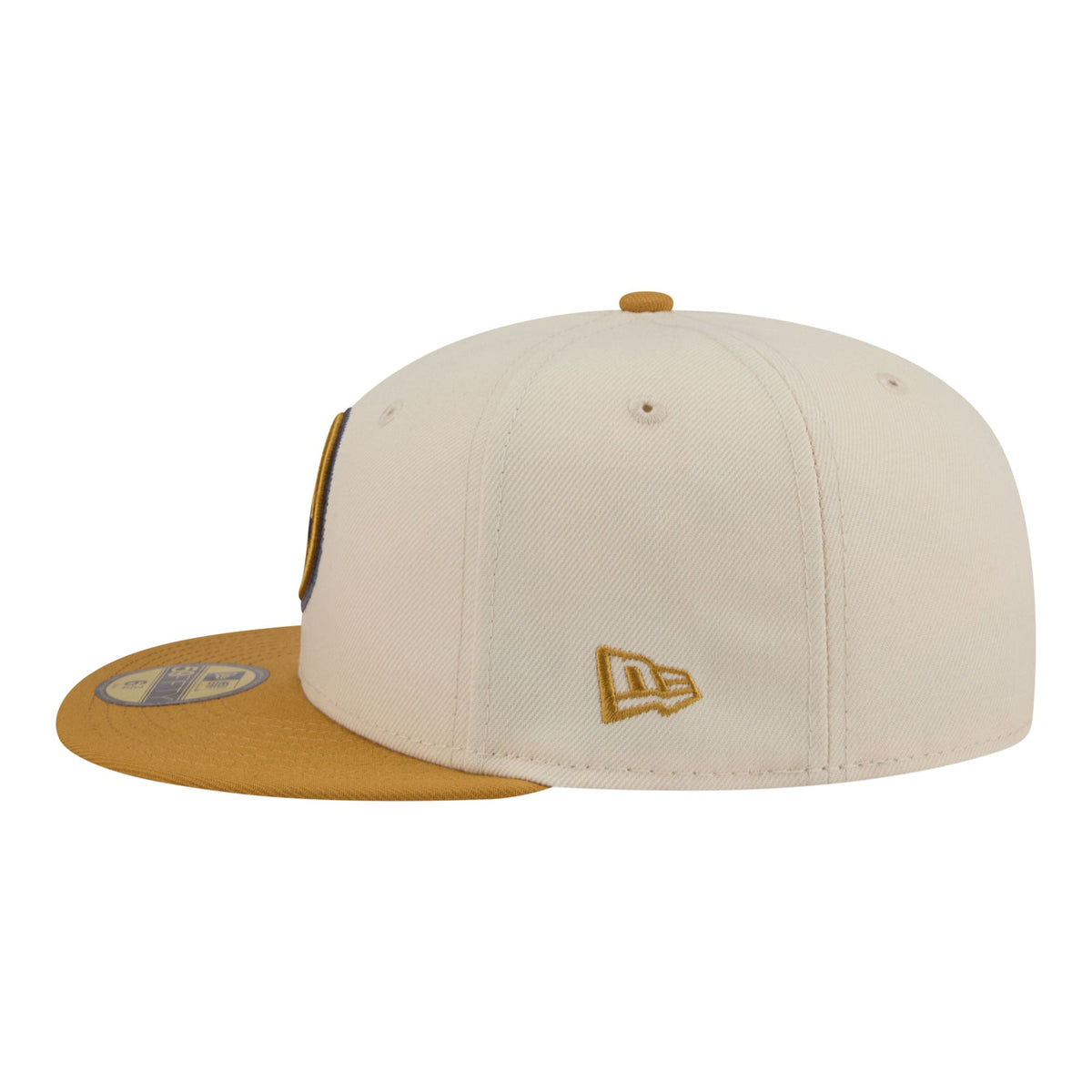Men's Denver Nuggets New Era Cream/Tan Two-Tone Color Pack 59FIFTY Fitted Hat