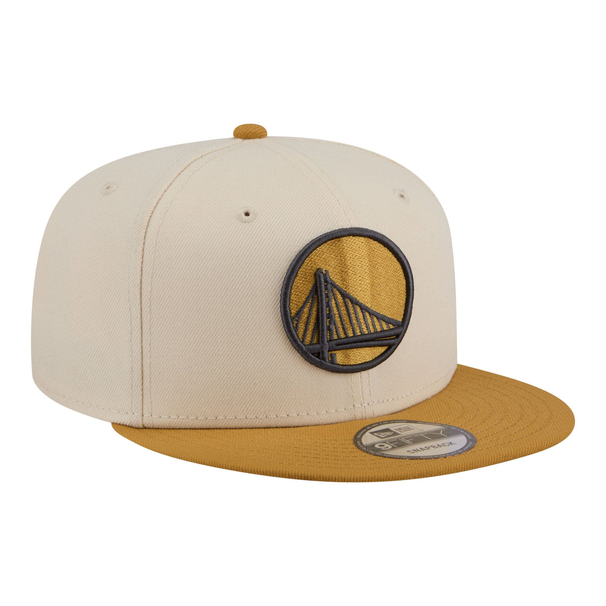 Men's Golden State Warriors  New Era Cream/Tan Two-Tone Color Pack 9FIFTY Snapback Hat