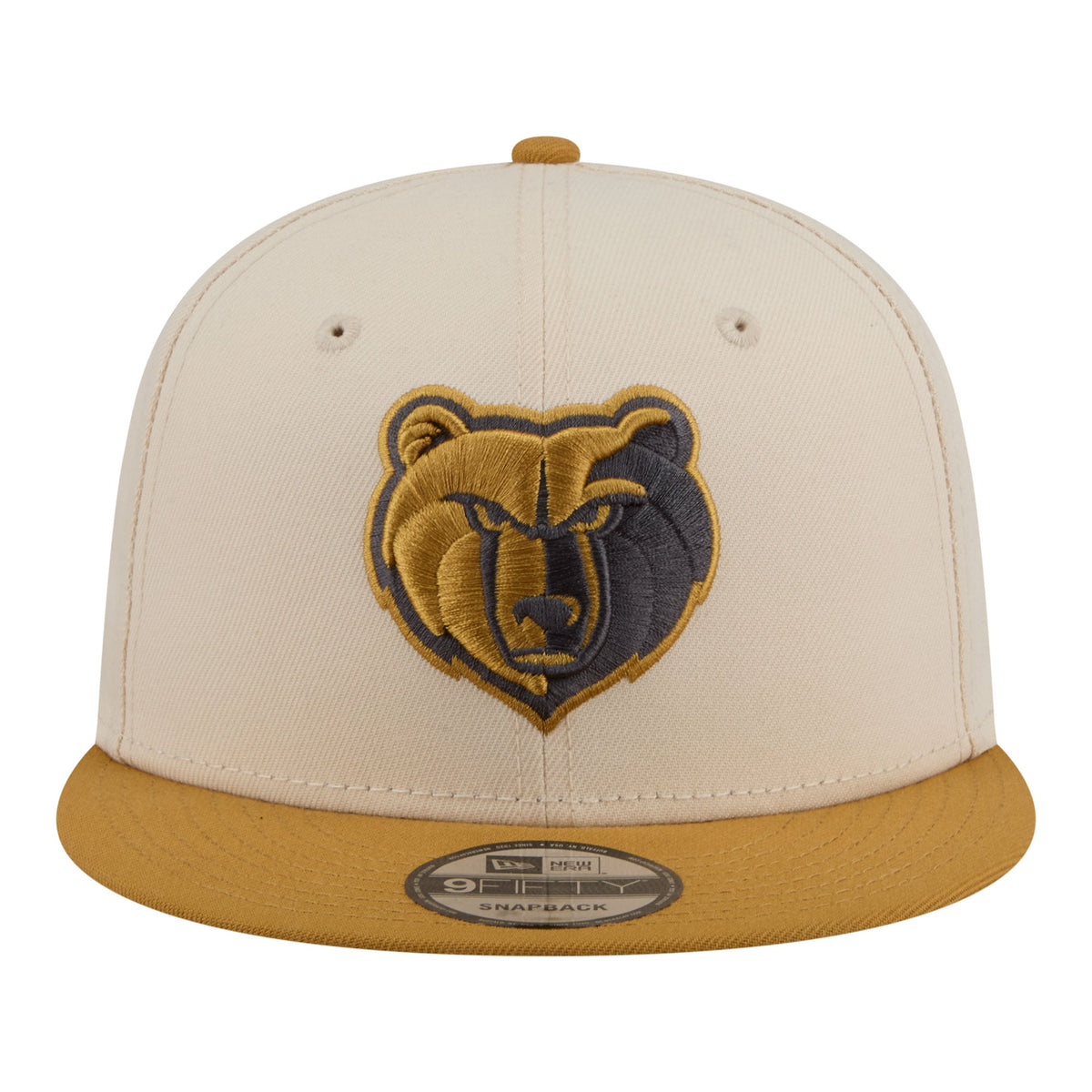 Men's Memphis Grizzlies  New Era Cream/Tan Two-Tone Color Pack 9FIFTY Snapback Hat