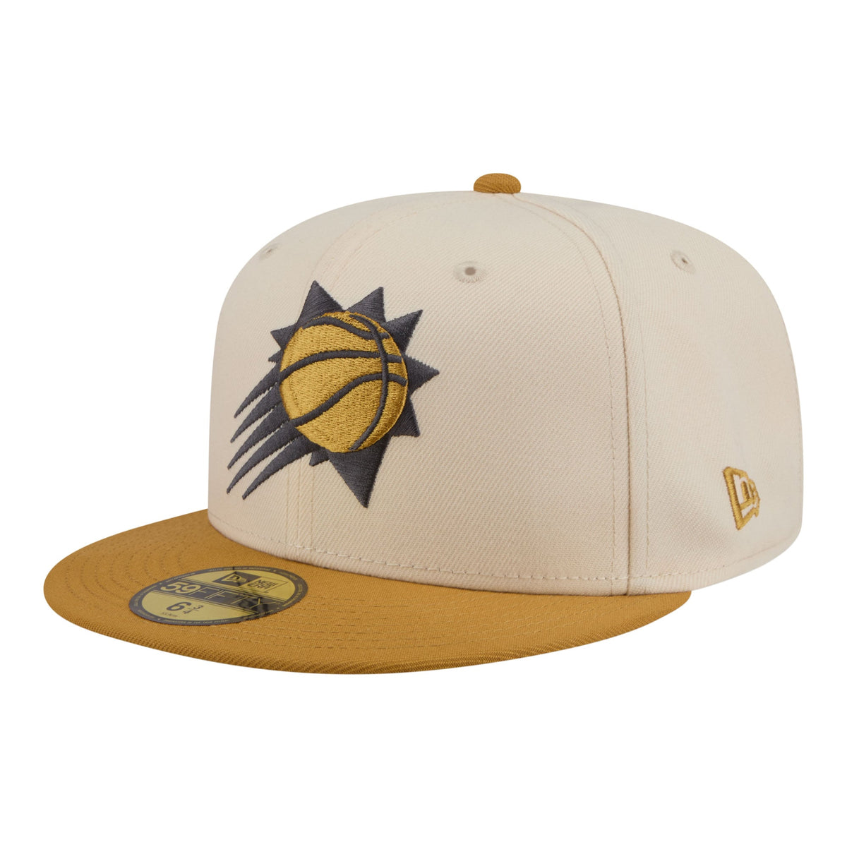 Men's Phoenix Suns New Era Cream/Tan Two-Tone Color Pack 59FIFTY Fitted Hat