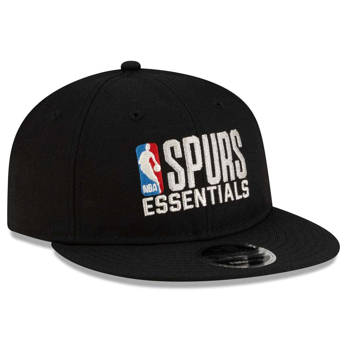 Unisex San Antonio Spurs  Fear of God Black Essentials 9FIFTY Snapback Hat