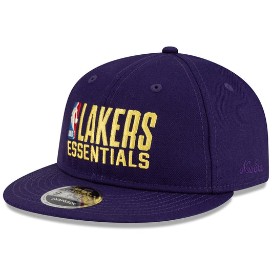 Unisex Los Angeles Lakers  Fear of God Purple Essentials 9FIFTY Snapback Hat