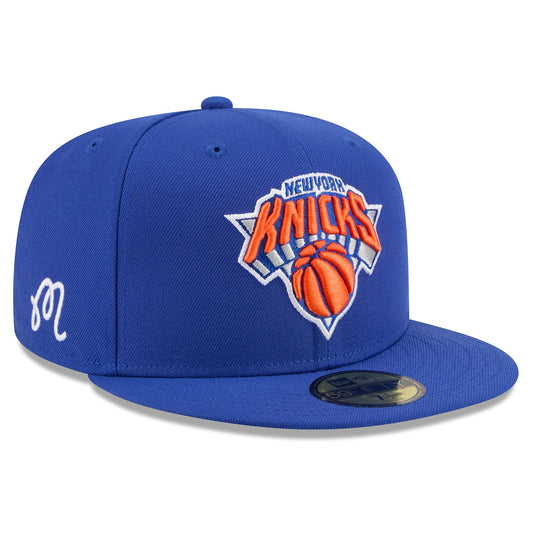 Unisex New York Knicks New Era x Malbon Golf Blue 59FIFTY Fitted Hat